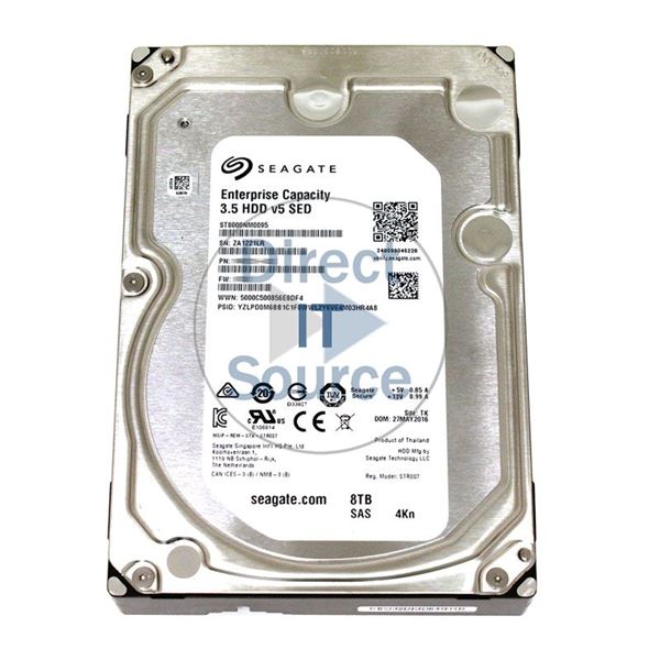 Seagate ST8000NM0095 - 8TB 7.2K SAS 12.0Gbps 3.5" 256MB Cache Hard Drive