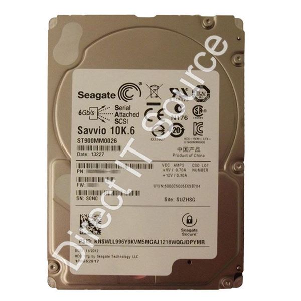 Seagate ST900MM0026 - 900GB 10K SAS 6.0Gbps 2.5" 64MB Cache Hard Drive