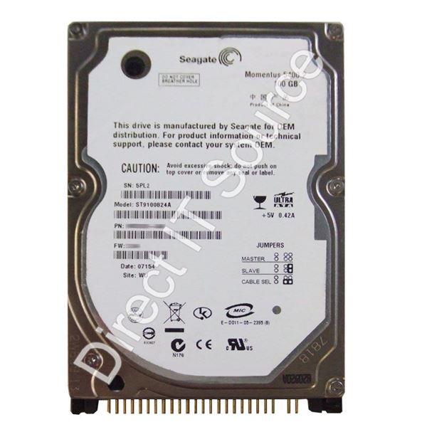 Seagate ST9100824A - 100GB 5.4K Ultra-ATA/100 2.5" 8MB Cache Hard Drive