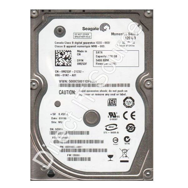 Seagate ST9120310AS - 120GB 5.4K SATA 2.5" 8MB Cache Hard Drive