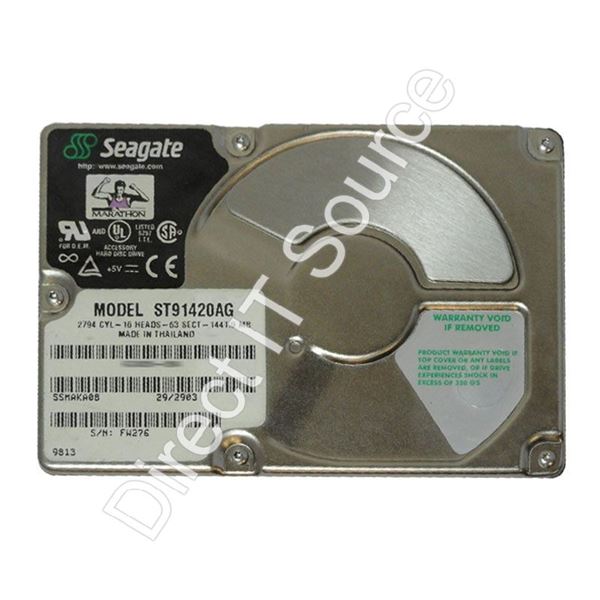 Seagate ST91420AG - 1.4GB 4.5K ATA-3 2.5" 103KB Cache Hard Drive