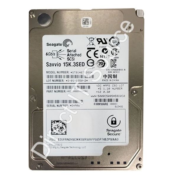 Seagate ST9146753SS - 146GB 15K SAS 6.0Gbps 2.5" 64MB Cache Hard Drive