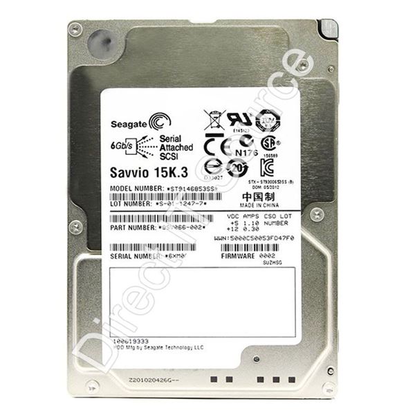 Seagate ST9146853SS - 146GB 15K SAS-2 6.0Gbps 2.5" 64MB Cache Hard Drive