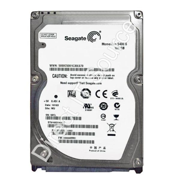 Seagate ST9160314ASG - 160GB 5.4K SATA 2.5" 8MB Cache Hard Drive