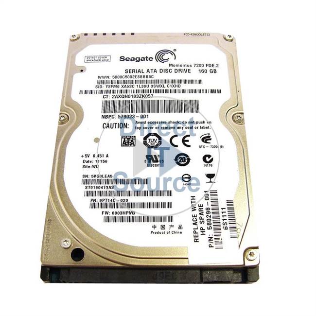 ST9160413AS Seagate - 160GB 7.2K SATA 2.5" 16MB Cache Hard Drive