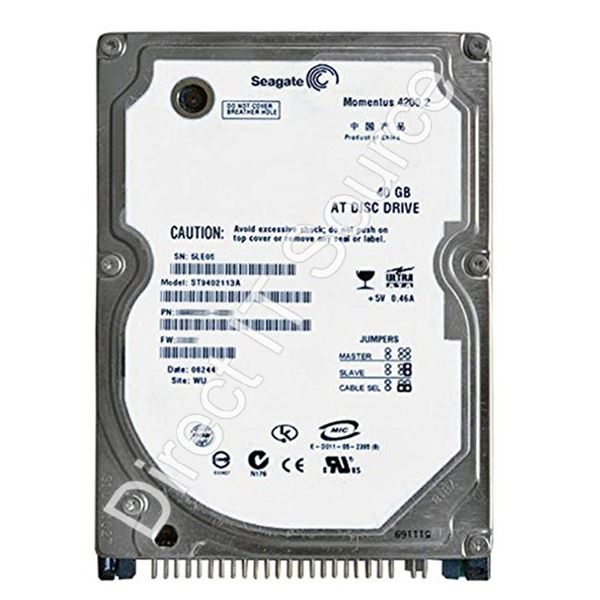 Seagate ST9402113A - 40GB 5.4K ATA/100 2.5" 2MB Cache Hard Drive