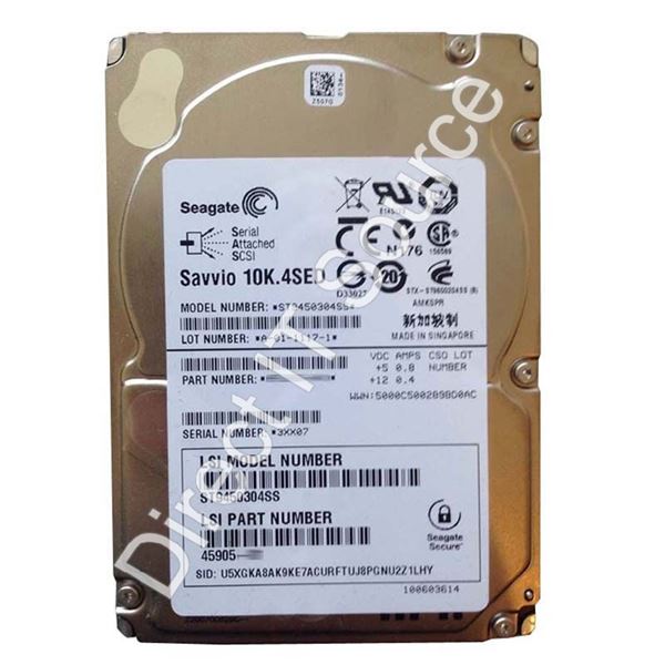 Seagate ST9450304SS - 450GB 10K SAS 6.0Gbps 2.5" 16MB Cache Hard Drive