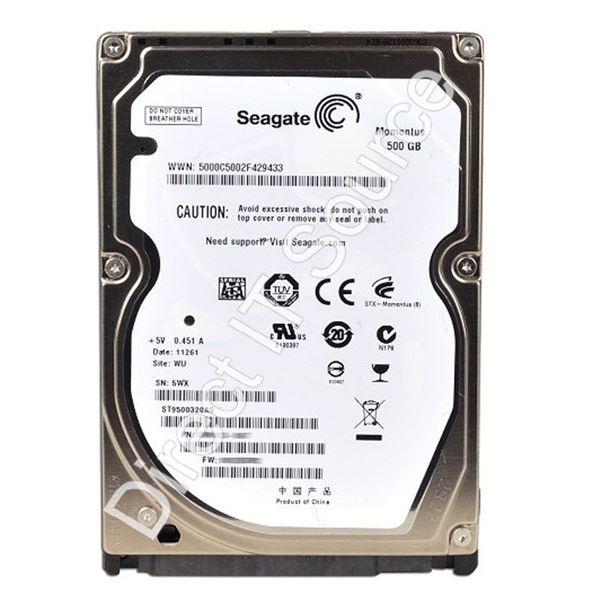 Seagate ST9500320AS - 500GB 5.4K SATA 2.5" 8MB Cache Hard Drive