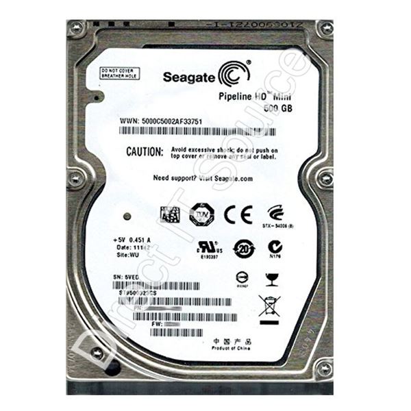 Seagate ST9500323CS - 500GB 5.4K SATA 2.5" 8MB Cache Hard Drive