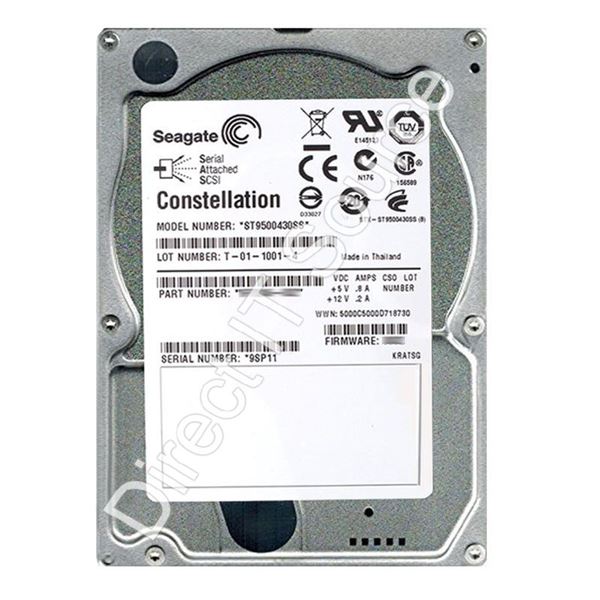 Seagate ST9500430SS - 500GB 7.2K SAS 6.0Gbps 2.5" 16MB Cache Hard Drive