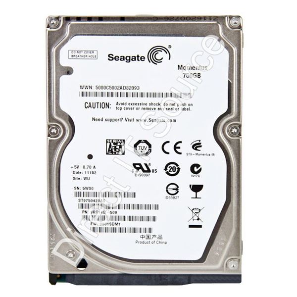 Seagate ST9750420AS - 750GB 7.2K SATA 3.0Gbps 2.5" 16MB Cache Hard Drive