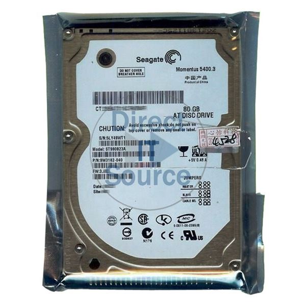 Seagate ST980823A - 80GB 5.4K IDE 2.5" 8MB Cache Hard Drive