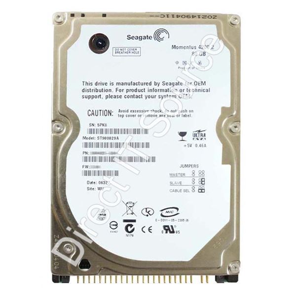 Seagate ST980829A - 80GB 4.2K Ultra-IDE ATA/100 2.5" 8MB Cache Hard Drive