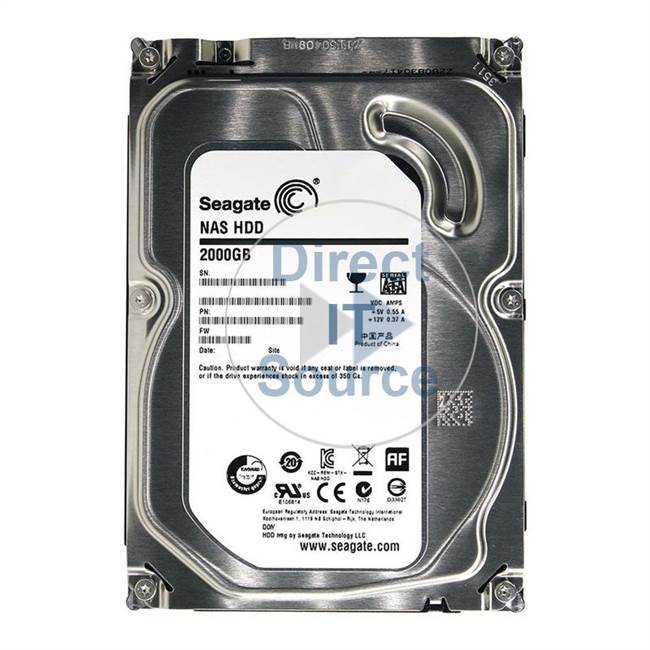 Seagate STDD2000401 - NAS 2TB 7200RPM 3.5Inch SATA 6GBPS Hard Drive