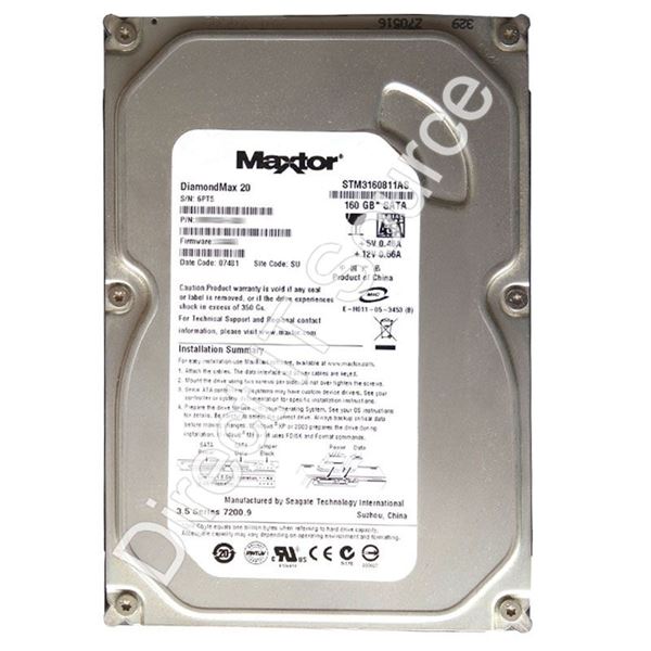 Seagate STM3160811AS - 160GB 7.2K SATA 3.0Gbps 3.5" 8MB Cache Hard Drive