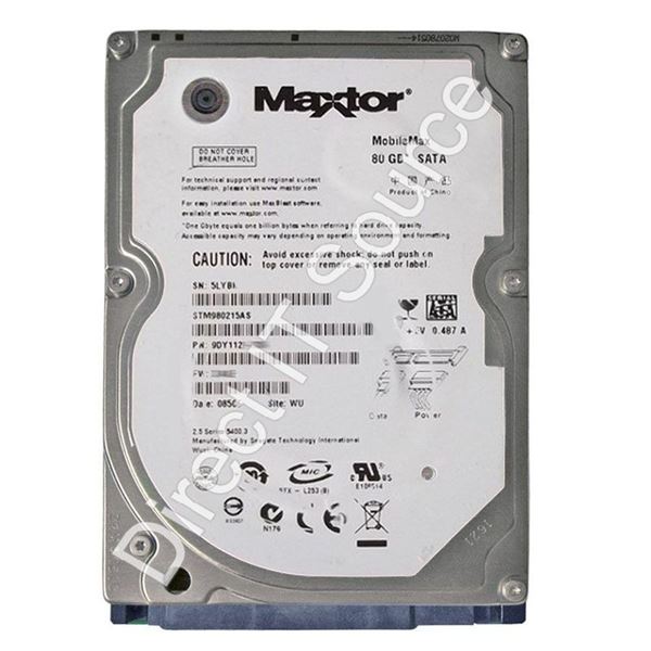 Seagate STM980215AS - 80GB 5.4K SATA 1.5Gbps 2.5" 2MB Cache Hard Drive
