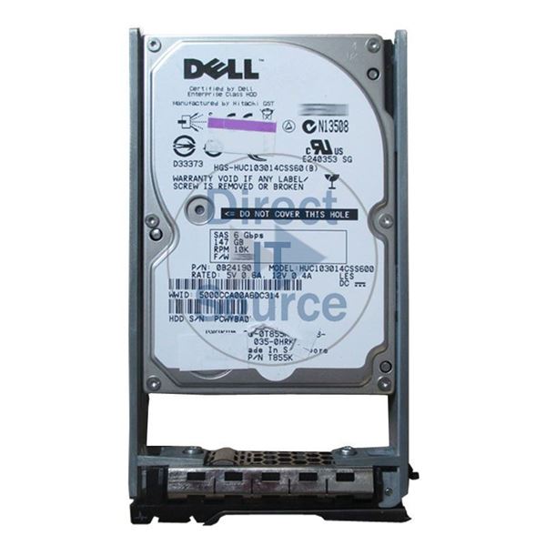 Dell T855K - 147GB 10K SAS 2.5" Hard Drive