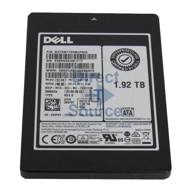 Dell THNSF81D92CSE - 1.92TB SATA 6.0Gbps 2.5" SSD