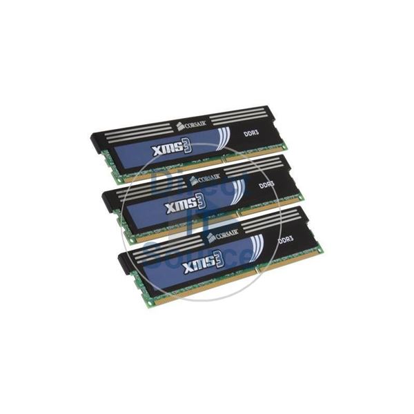 Corsair TR3X6G1333C7 - 6GB 3x2GB DDR3 PC3-10600 Non-ECC Unbuffered 240-Pins Memory