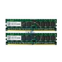 Transcend TS2GSU7801 - 2GB 2x1GB DDR2 PC2-4200 ECC Registered 240-Pins Memory