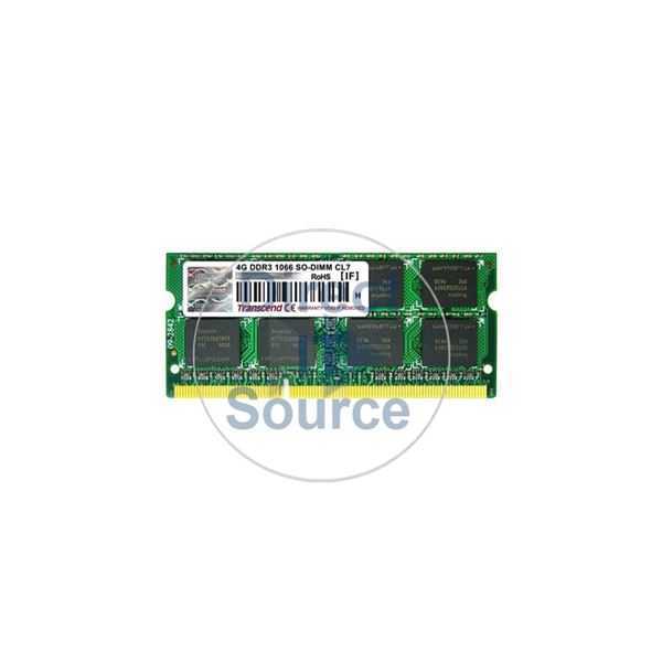 Transcend TS4GAP1066S - 4GB DDR3 PC3-8500 Non-ECC Unbuffered 204-Pins Memory