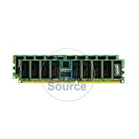 Transcend TS4GT3410 - 4GB 2x2GB DDR PC-2700 ECC Registered 184-Pins Memory