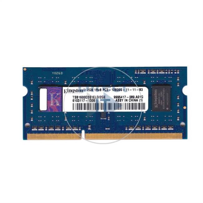 Kingston TSB1600D3S1ELD/2GE - 2GB DDR3 PC3-12800 Non-ECC Unbuffered 204-Pins Memory
