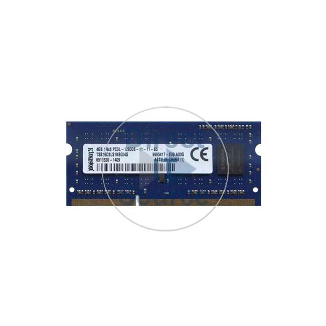 Kingston TSB16D3LS1KBG/4G - 4GB DDR3 PC3-12800 Non-ECC Unbuffered 204-Pins Memory