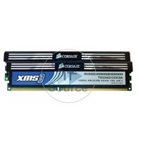 Corsair TW3X4G1333C9A - 4GB 2x2GB DDR3 PC3-10600 Non-ECC Unbuffered 240-Pins Memory