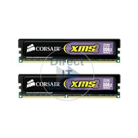 Corsair TWIN2X1024-8500 - 1GB 2x512MB DDR2 PC2-8500 Non-ECC Unbuffered 240-Pins Memory