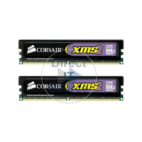 Corsair TWIN2X1024-8500 - 1GB 2x512MB DDR2 PC2-8500 Non-ECC Unbuffered 240-Pins Memory
