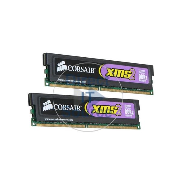 Corsair TWIN2X2048-5400C4 - 2GB 2x1GB DDR2 PC2-5400 Non-ECC Unbuffered 240-Pins Memory