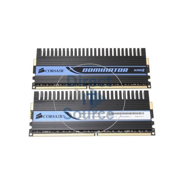 Corsair TWIN2X2048-6400C4D - 2GB 2x1GB DDR2 PC2-6400 240-Pins Memory