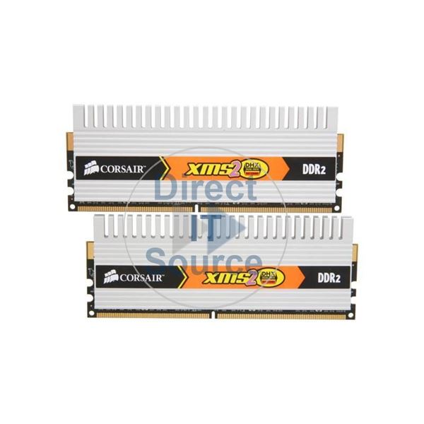 Corsair TWIN2X2048-6400C5DHX - 2GB 2x1GB DDR2 PC2-6400 240-Pins Memory