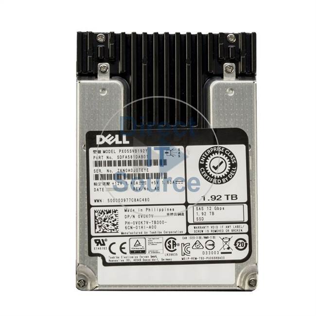 Dell V0K7V - 1.92TB SAS 12Gbps 2.5" SSD