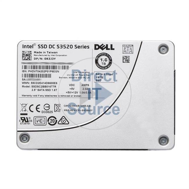 V9KCC Dell - 1.6TB SATA 6.0Gbps 2.5" Cache Hard Drive