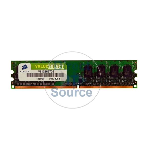 Corsair VS1GB667D2 - 1GB DDR2 PC2-5300 Non-ECC Unbuffered 240-Pins Memory
