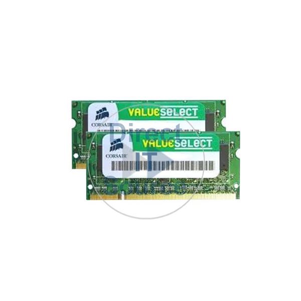 Corsair VS1GSDSKIT667D2 - 1GB 2x512MB DDR2 PC2-5300 Non-ECC Unbuffered 200-Pins Memory