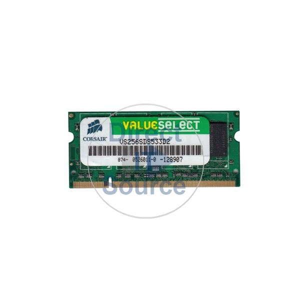 Corsair VS256SDS533D2 - 256MB DDR2 PC2-4200 200-Pins Memory