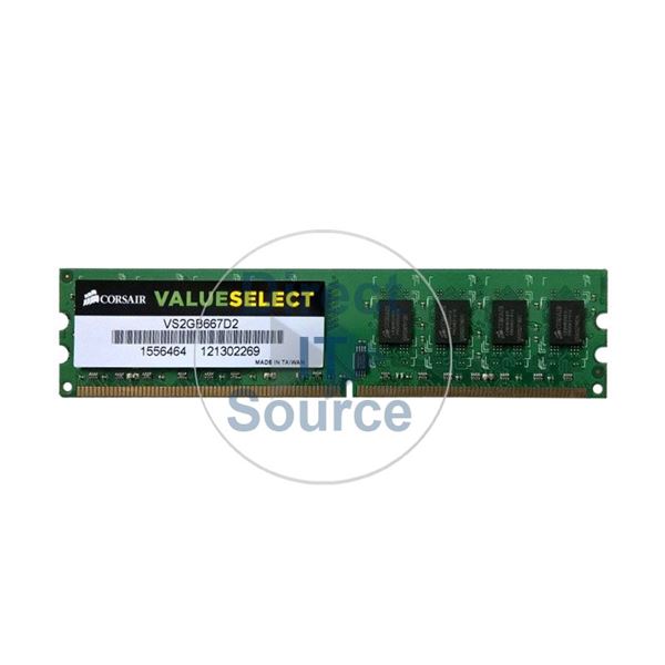 Corsair VS2GB667D2 - 2GB DDR2 PC2-5300 Non-ECC Unbuffered 240-Pins Memory