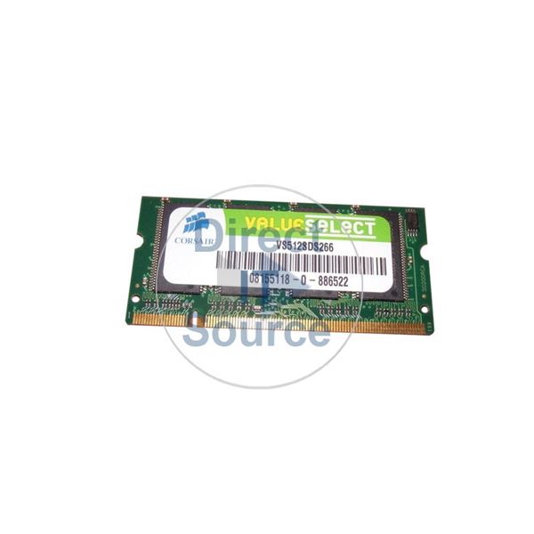 Corsair VS512SDS266 - 512MB DDR PC-2100 Non-ECC Unbuffered 200-Pins Memory