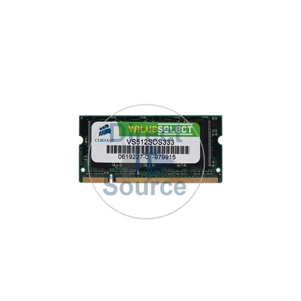Corsair VS512SDS333 - 512MB DDR PC-2700 Non-ECC Unbuffered 200-Pins Memory