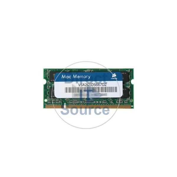 Corsair VSA2GSDS667D2 - 2GB DDR2 PC2-5300 Non-ECC Unbuffered 200-Pins Memory