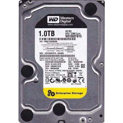 WD WD1002FBYS - 1TB 7.2K SATA 3.0Gbps 3.5" 32MB Hard Drive