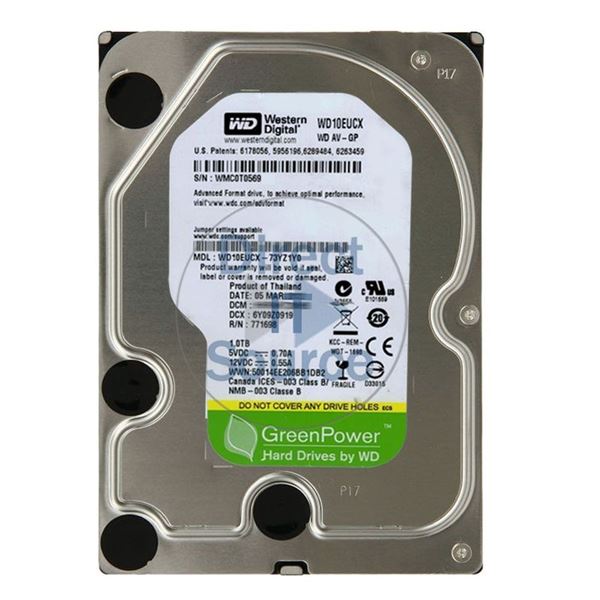 WD WD10EUCX-73YZ1Y0 - 1TB IntelliPower SATA 6.0Gbps 3.5" 16MB Cache Hard Drive