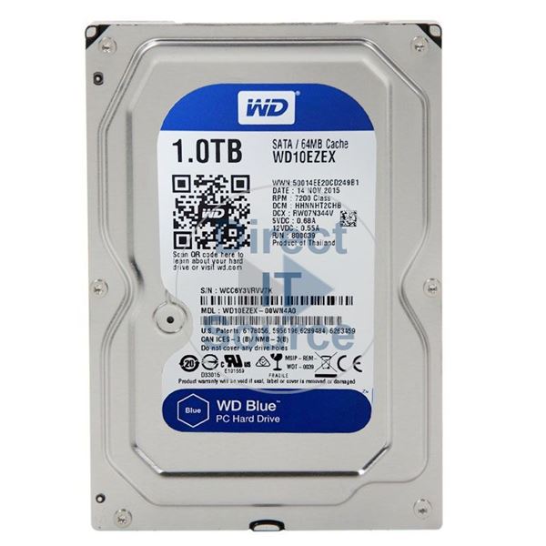 WD WD10EZEX-00WN4A0 - 1TB 7.2K SATA 6.0Gbps 3.5" 64MB Cache Hard Drive