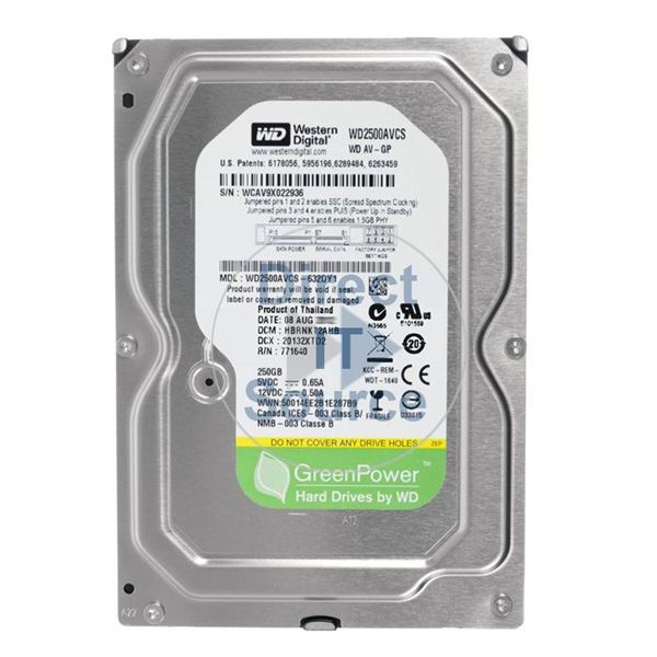 WD WD2500AVCS-632DY1 - 250GB 5.4K SATA 3.0Gbps 3.5" 16MB Cache Hard Drive
