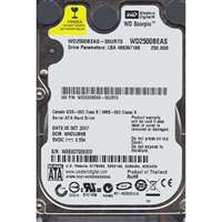 WD WD2500BEAS - 250GB 5.4K SATA 2.5" 2MB Hard Drive