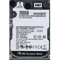 WD WD2500BEKT - 250GB 7.2K SATA 3.0Gbps 2.5" 16MB Hard Drive
