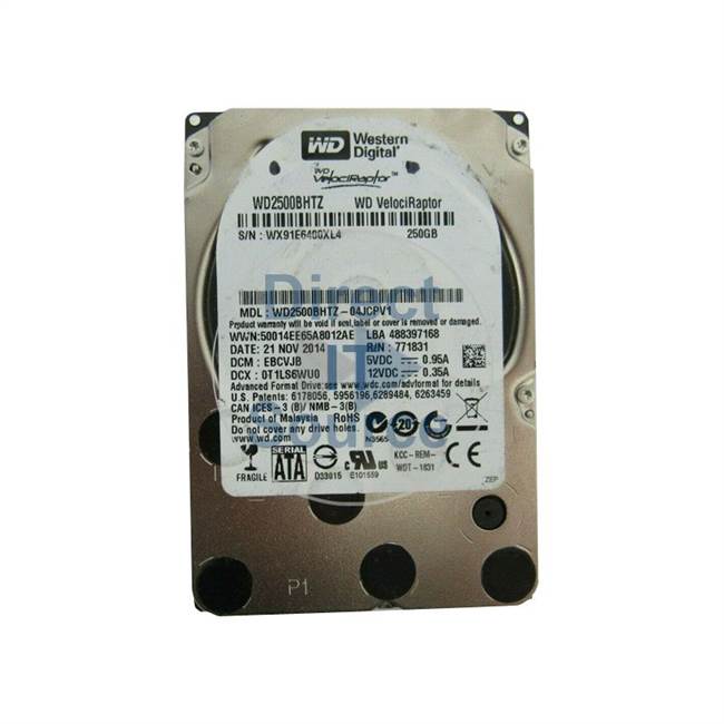 WD WD2500BHTZ-04JCPV1 - 250GB 10K SATA 6.0Gbps 2.5" 64MB Cache Hard Drive
